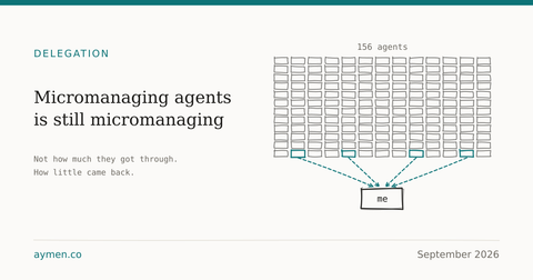 Micromanaging Agents Is Still Micromanaging